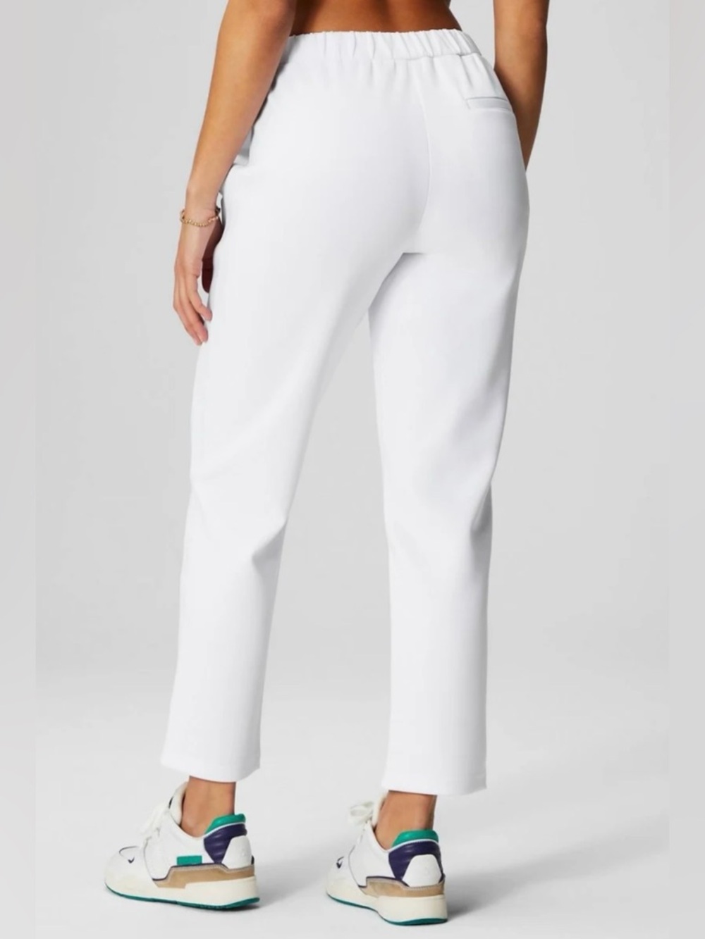 Fabletics Women’s White Straight-Leg Sweatpants - Picture 2 of 5